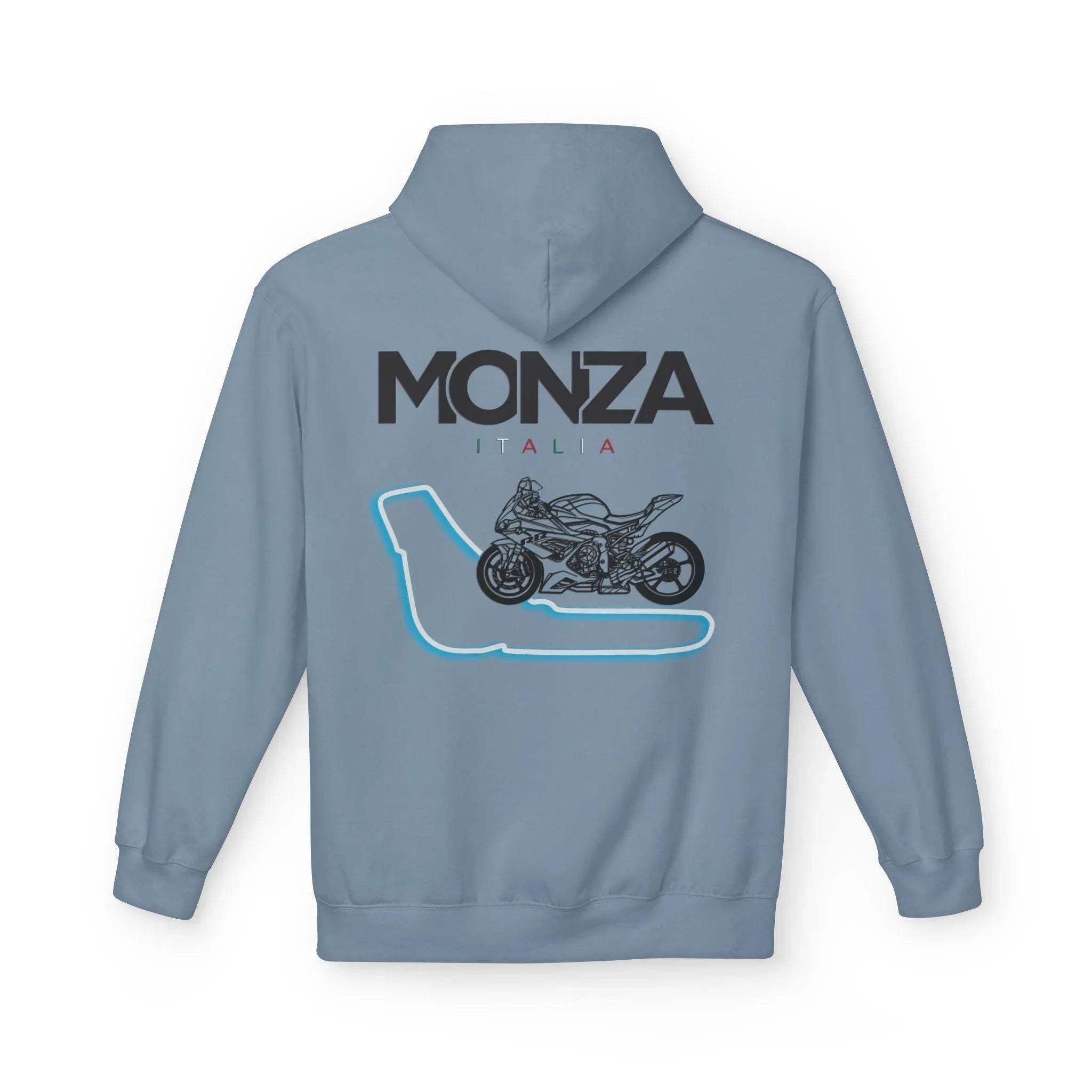 BMW Inspired S1000RR Monza Italia Race Track Fleece Hoodie for Style and Comfort