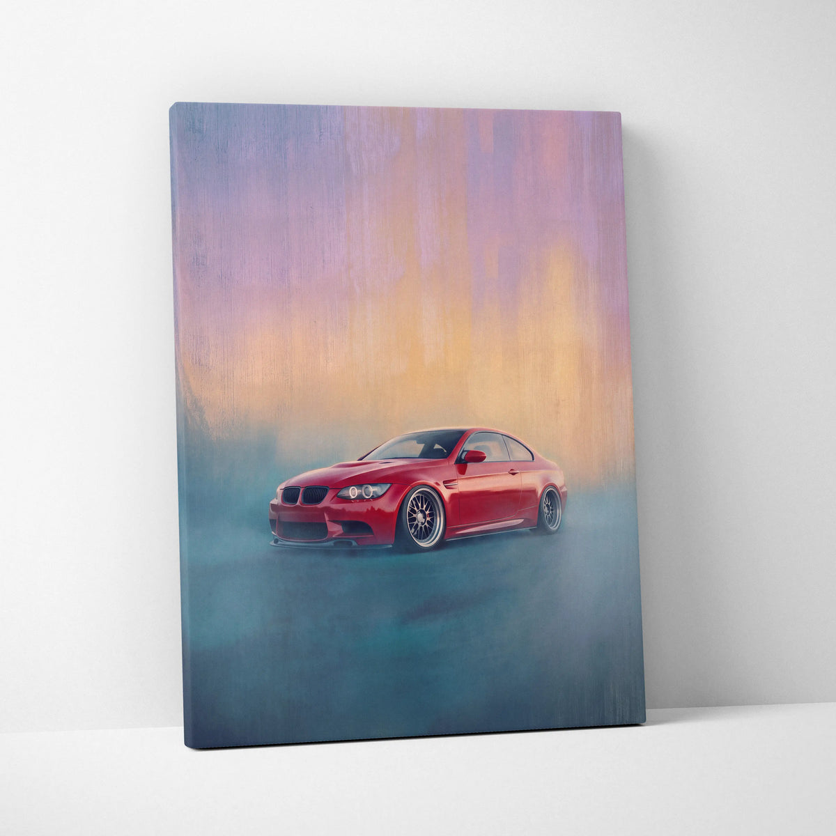 BMW M3 Inspired Automotive Wall Art, High Performance German Coupe Canvas Print