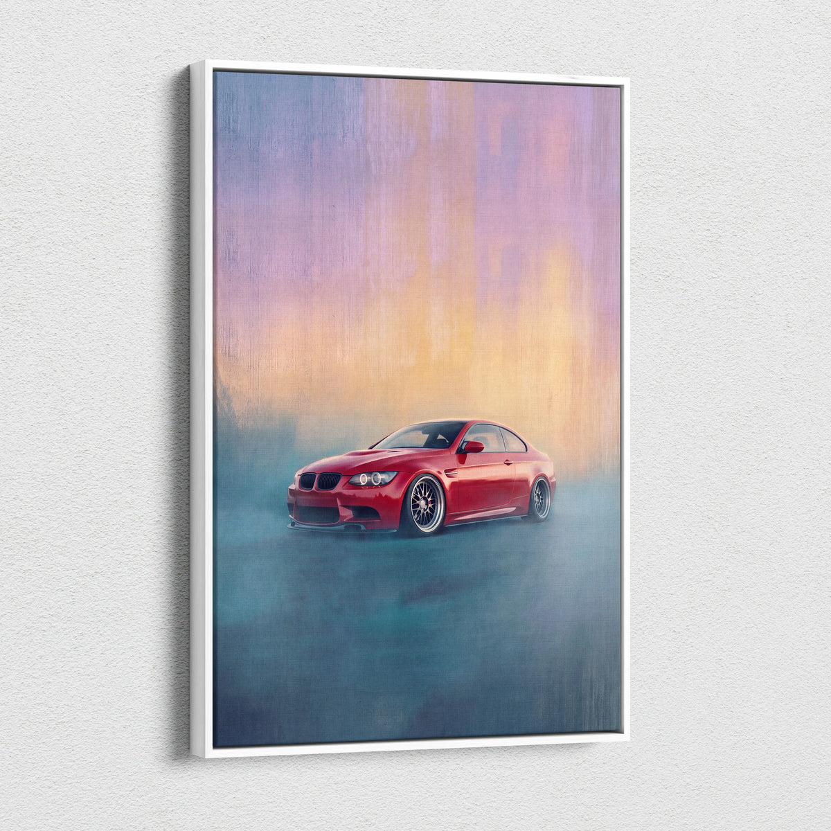 BMW M3 Inspired Automotive Wall Art, High Performance German Coupe Canvas Print