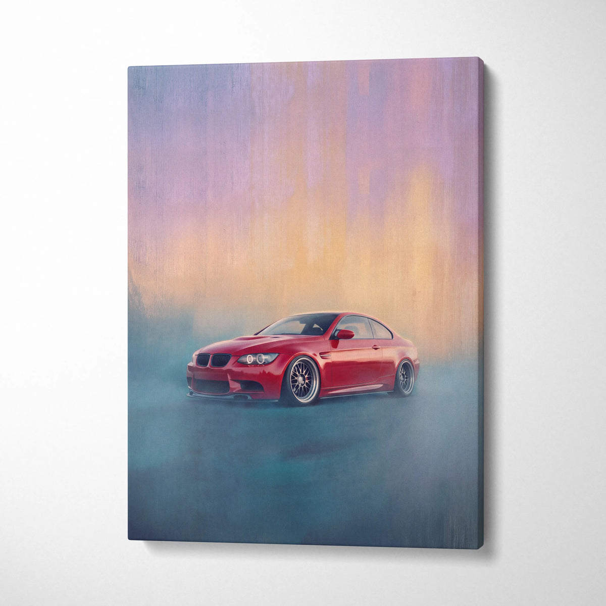 BMW M3 Inspired Automotive Wall Art, High Performance German Coupe Canvas Print