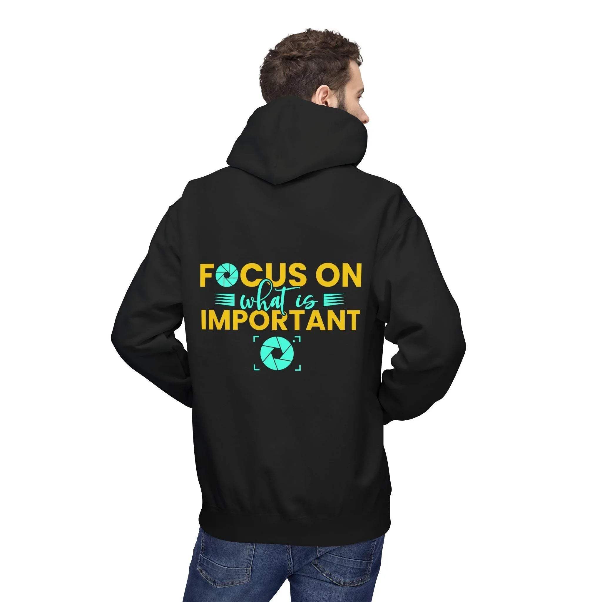 Inspirational Fleece Hoodie for Photographers - 'Prioritize What Matters'