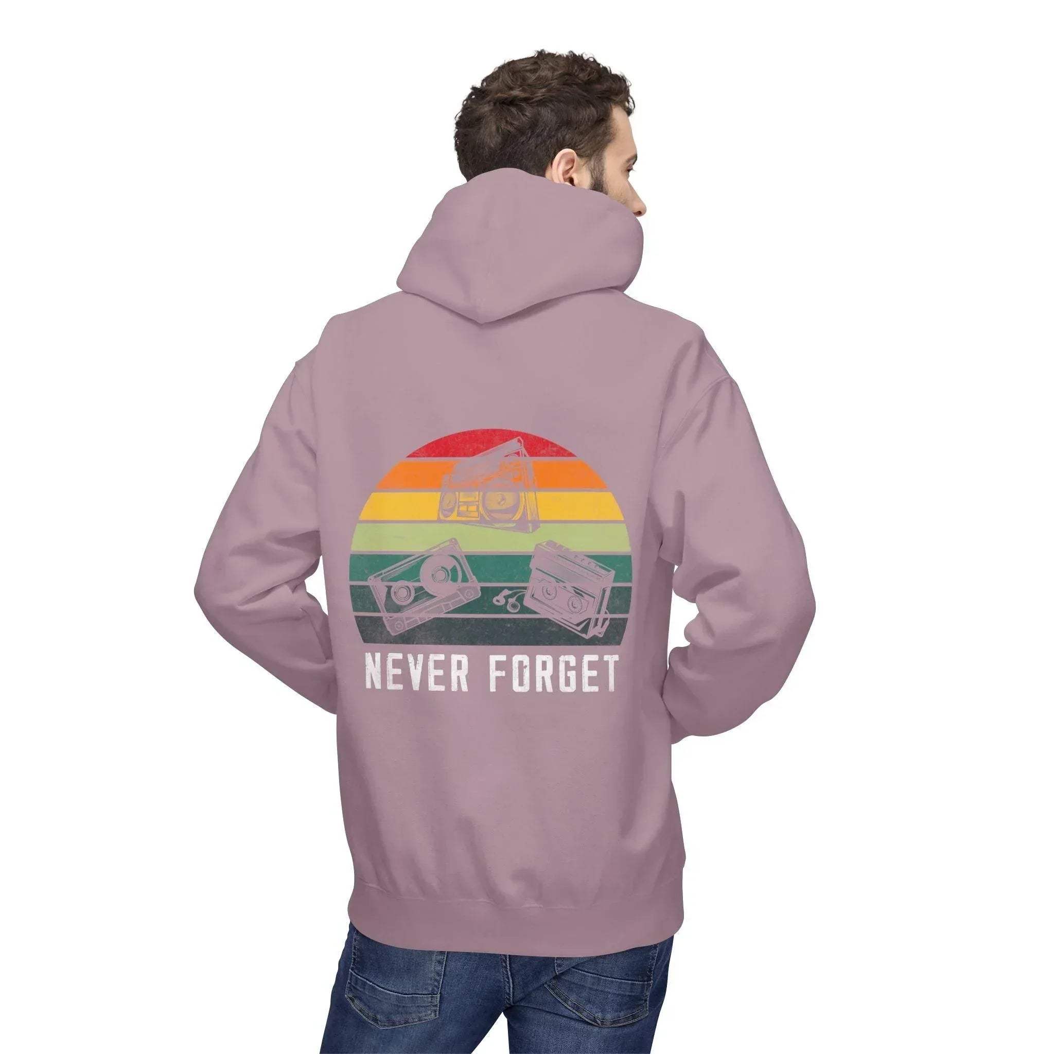 Cozy Vintage Vibes Music Fleece Hoodie for Ultimate Comfort