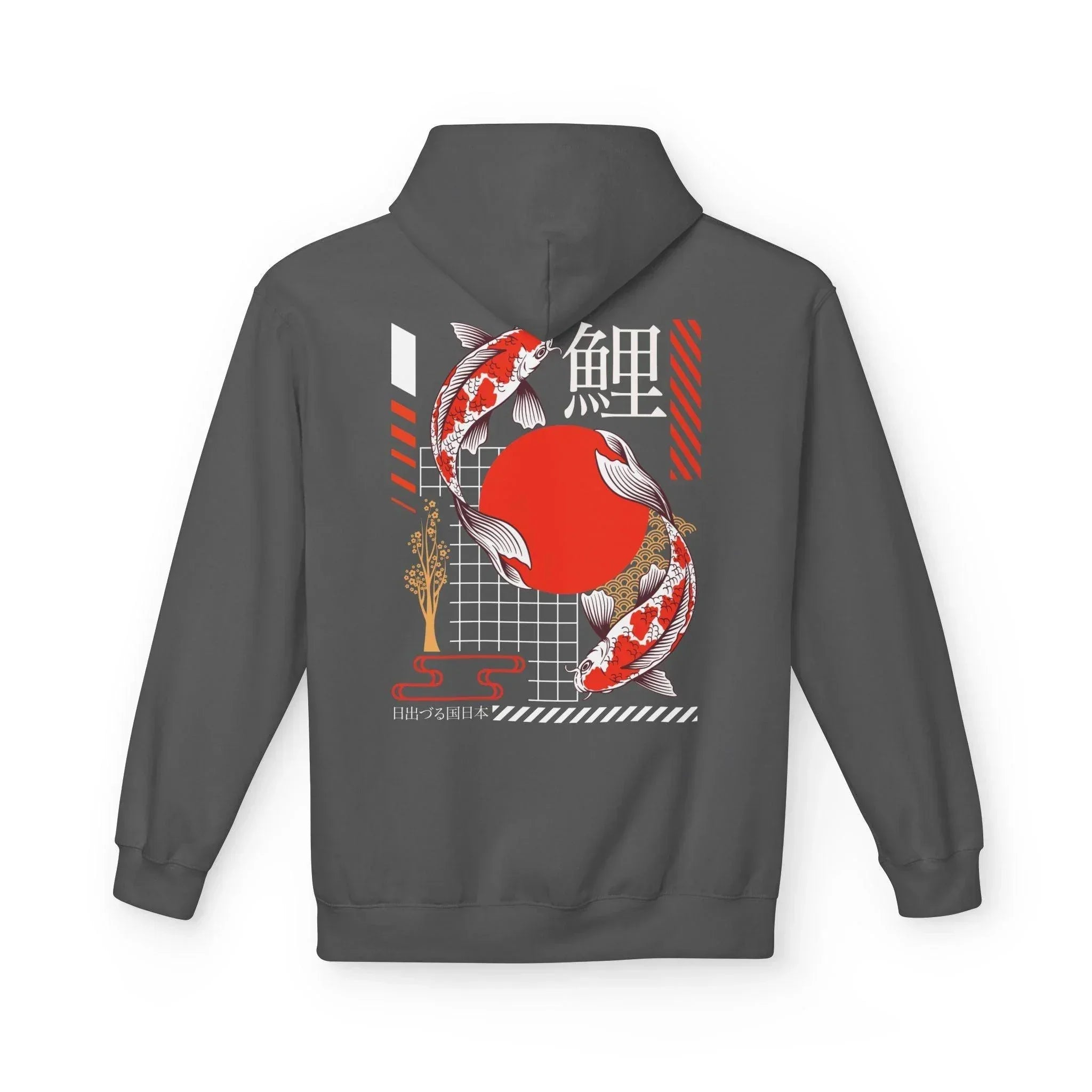 Koi Fish Streetwear Fleece Hoodie - Ultimate Comfort Meets Stylish Design