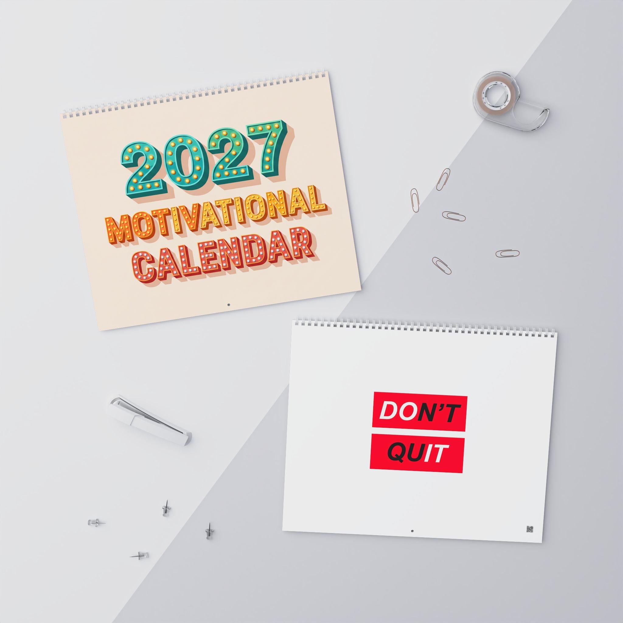 2027 Positive Mindset Wall Calendar – Daily Motivation, Inspiring Quotes & Uplifting Designs