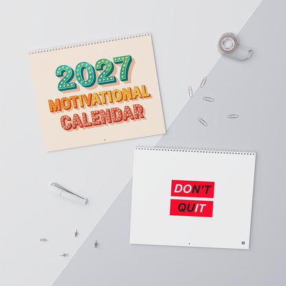 2027 Positive Mindset Wall Calendar – Daily Motivation, Inspiring Quotes & Uplifting Designs