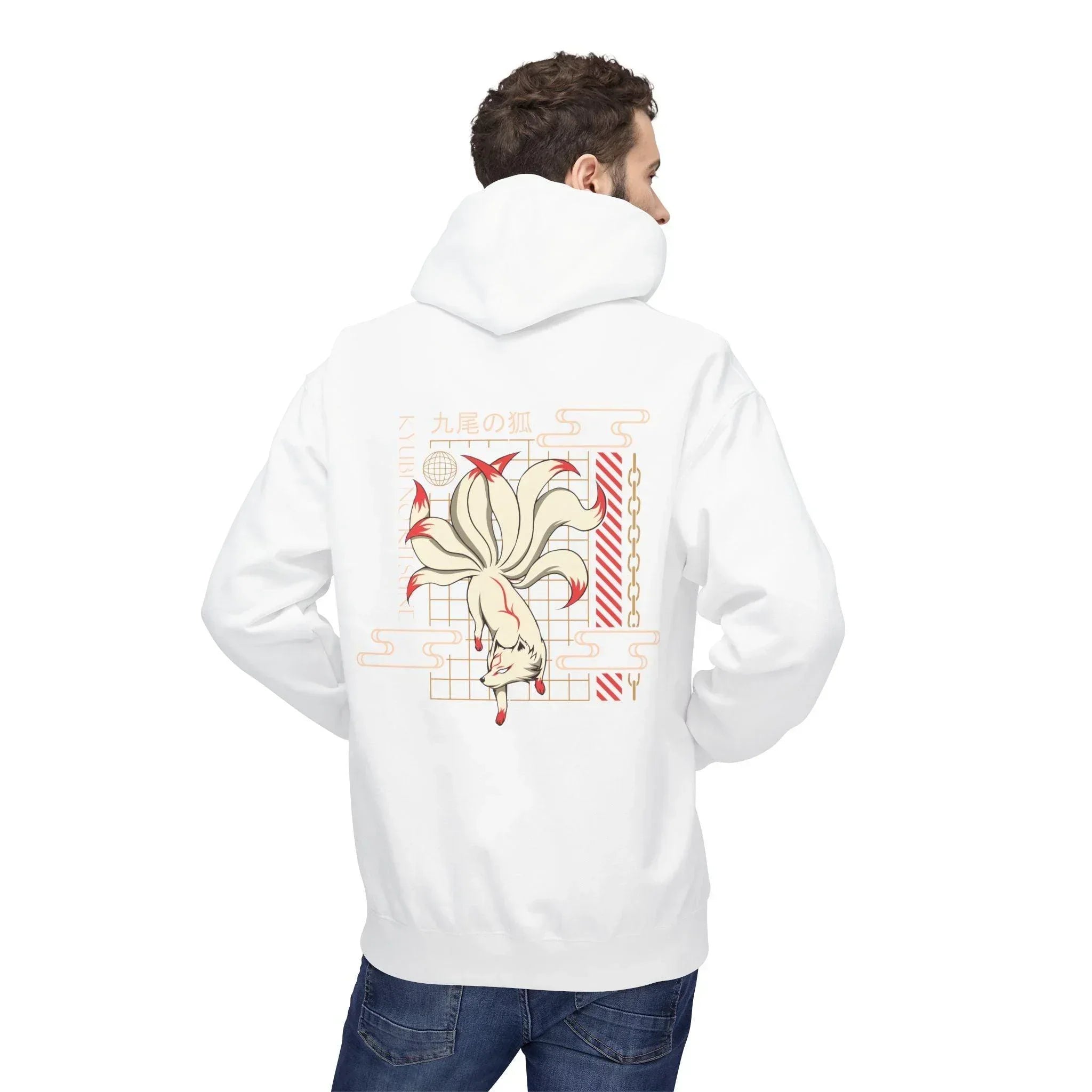 Kyubi No Kitsune Japanese Streetwear Fleece Hoodie – Ultimate Comfort Meets Stylish Design
