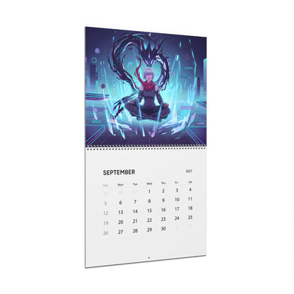 2027 Neon Fantasy Artwork Calendar – Vaporwave Inspired Retro Futuristic Art