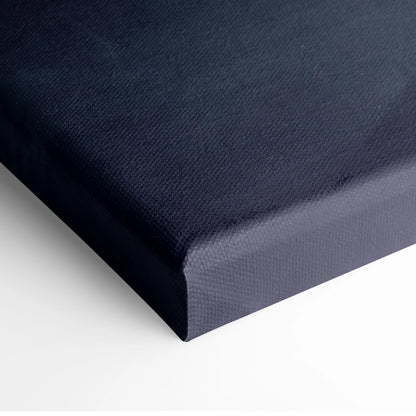 Dark navy canvas with textured woven surface and raised edges for lamborghini aventador roadster inspired wall art print