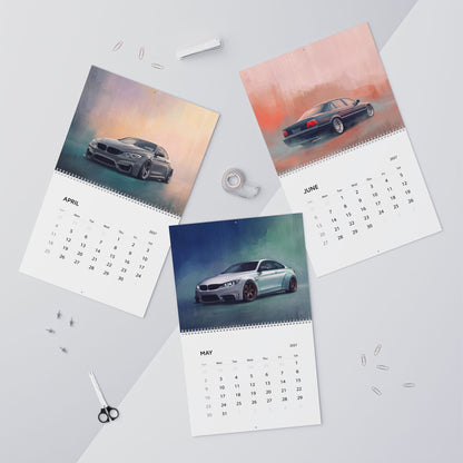 2027 Euro Car Artwork Calendar | European Sports Car Wall Calendar