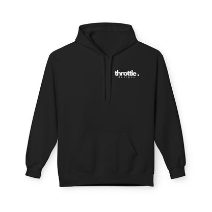 Rickroll QR Code Fleece Hoodie - Fun & Cozy Surprise Apparel - Throttle Designs