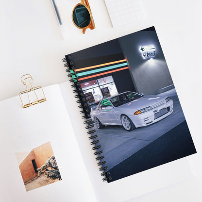 Nissan GTR R32 Automotive Spiral Notebook #001 - Throttle Designs