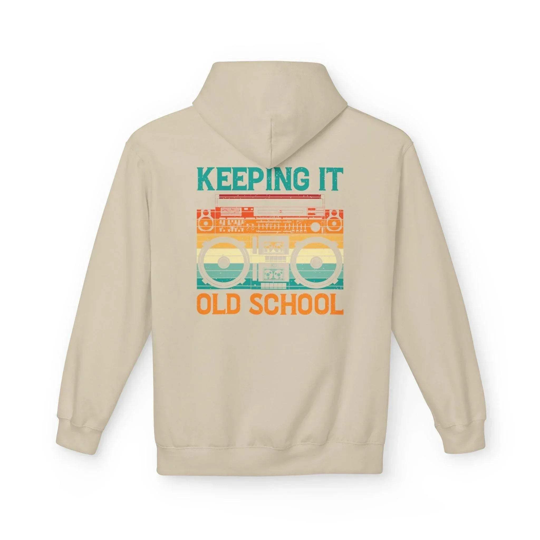 Ultimate Comfort Premium Old School Boombox Fleece Hoodie