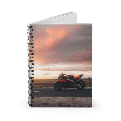 Aprilia RSV4 1100 Factory Motorcycle Spiral Notebook #016 - Throttle Designs