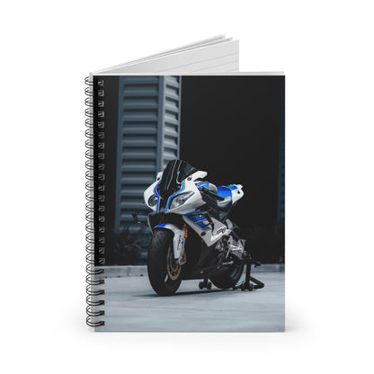 BMW S1000RR HP4 Motorcycle Spiral Notebook #003 - Throttle Designs