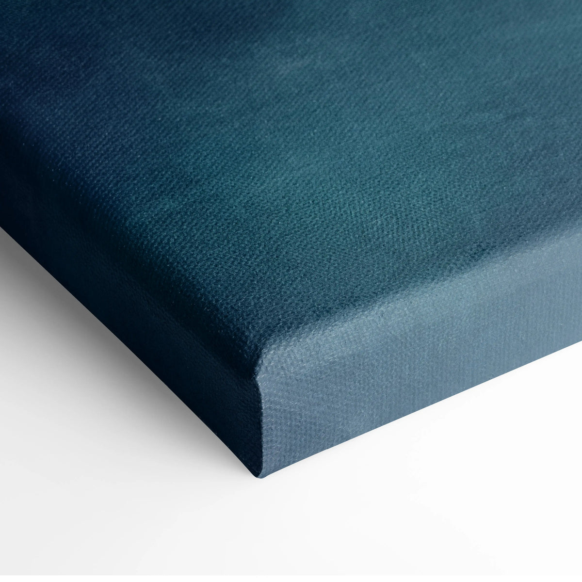 Deep teal McLaren P1 inspired canvas art with textured woven surface and slightly raised edges for premium wall decor