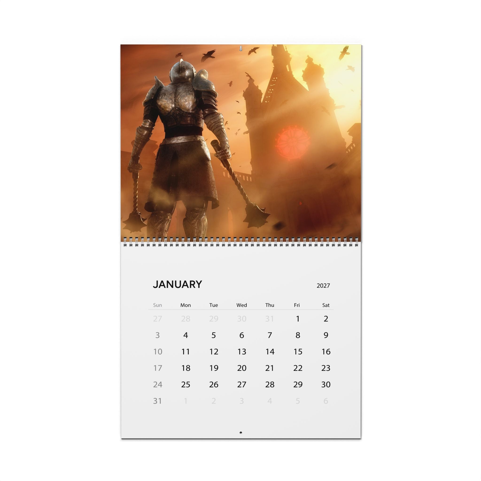 2027 Fantasy Wall Calendar – Epic Character Art, Magical Landscapes & Dreamlike Worlds