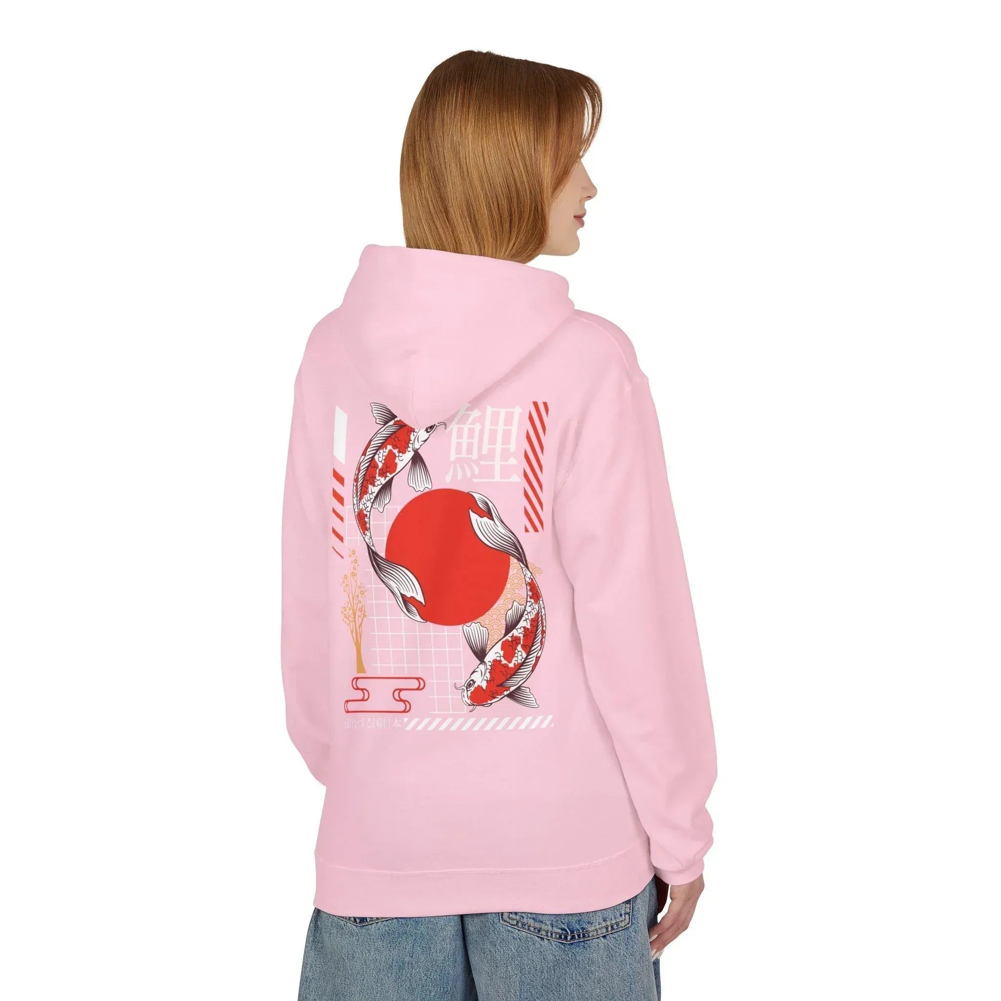Koi Fish Streetwear Fleece Hoodie - Ultimate Comfort Meets Stylish Design