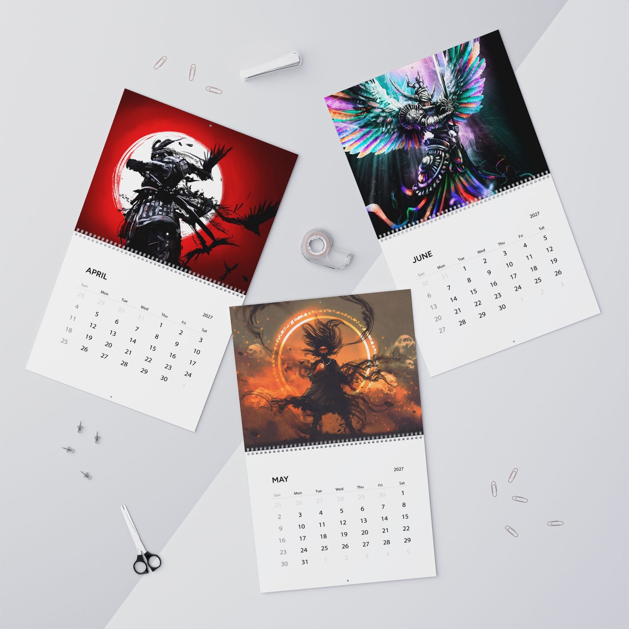 2027 Fantasy Illustration Calendar – Mystical Characters, Enchanted Scenes & Imaginative Worlds
