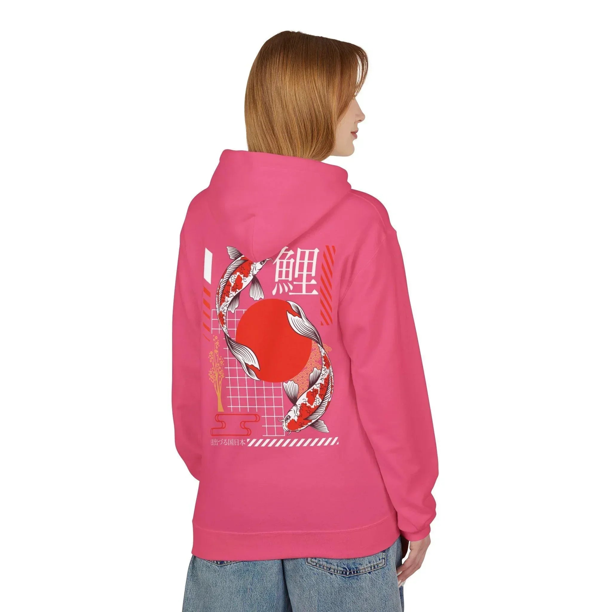 Koi Fish Streetwear Fleece Hoodie - Ultimate Comfort Meets Stylish Design