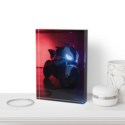 BMW S1000RR Motorcycle Acrylic Photo Block #009 - Throttle Designs