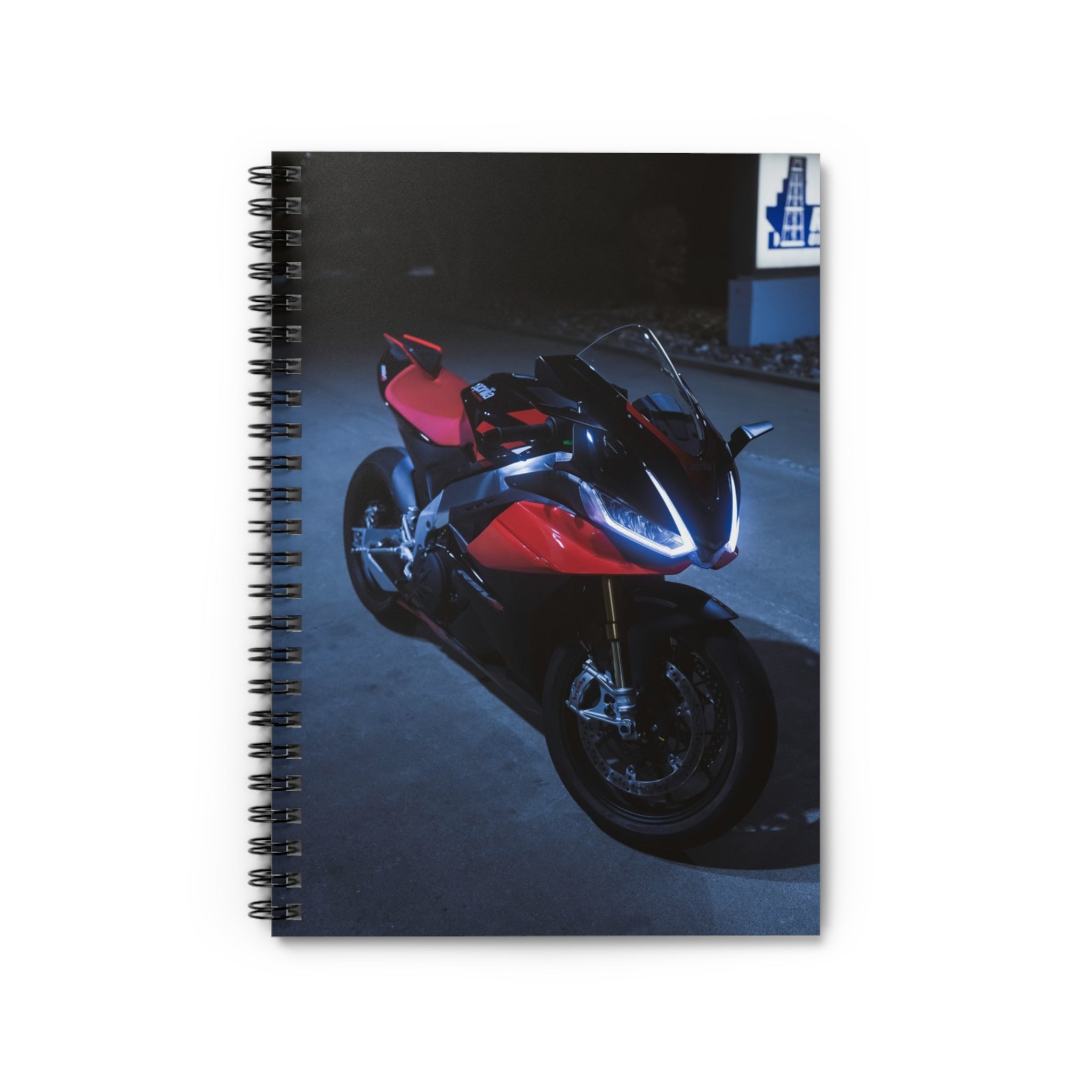 Aprilia RSV4 1100 Factory Motorcycle Spiral Notebook #021 - Throttle Designs