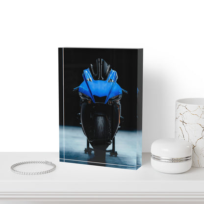 Yamaha R1 Motorcycle Acrylic Photo Block #011 - Throttle Designs