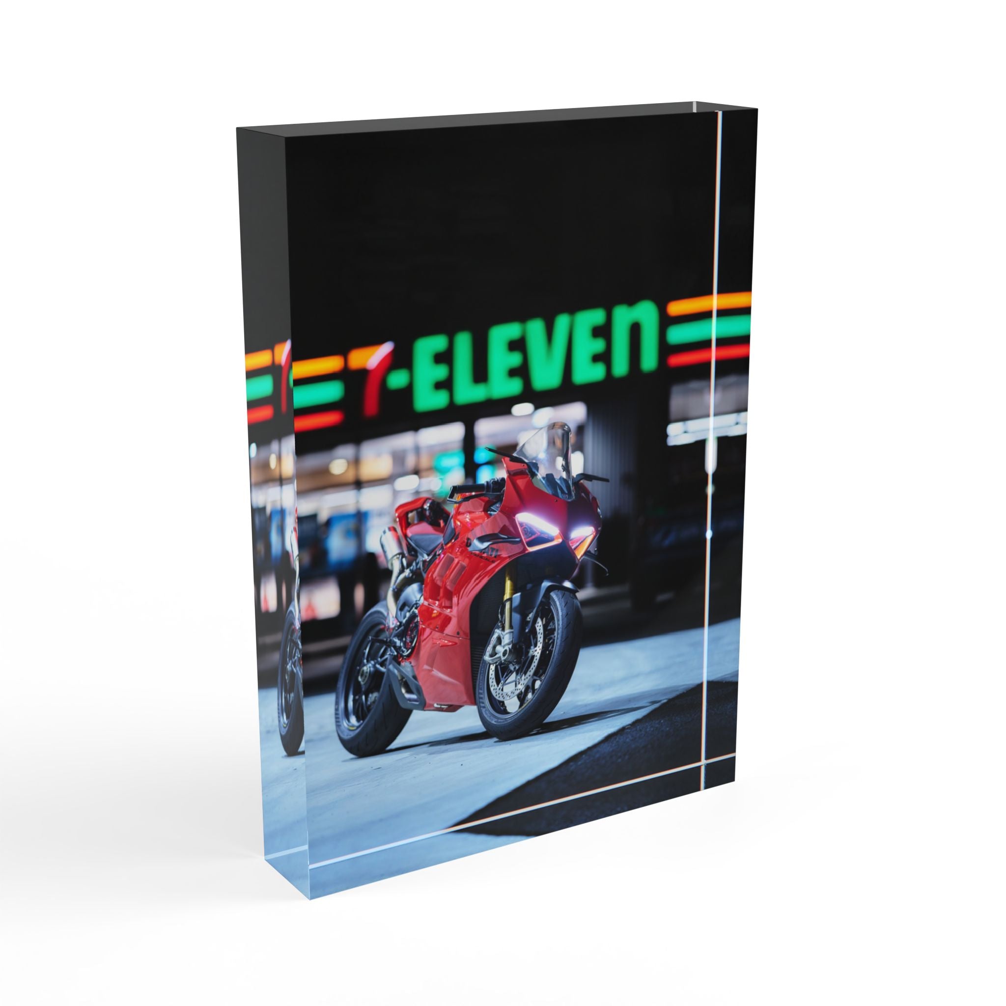 Ducati V4S Motorcycle Acrylic Photo Block #001 - Throttle Designs