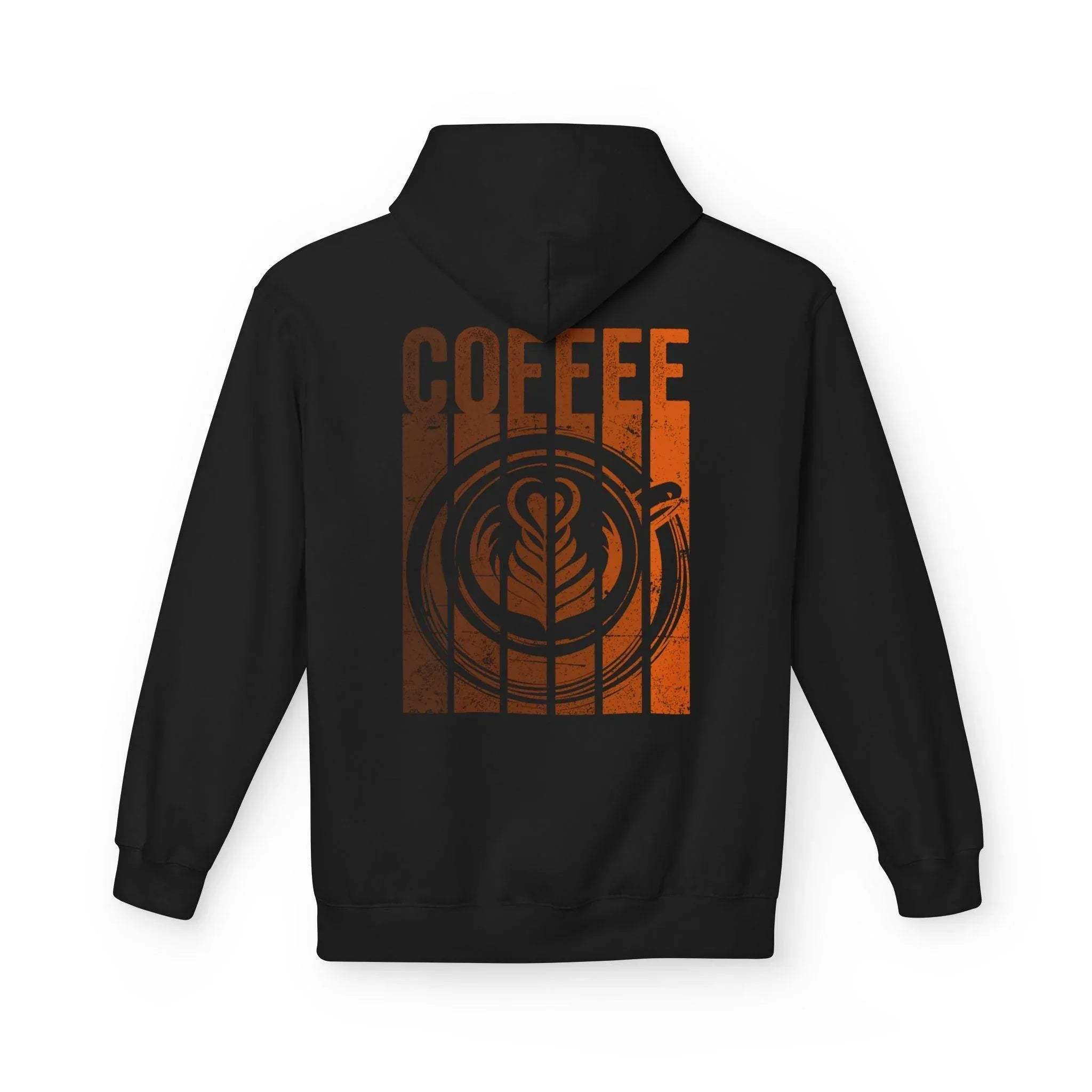 Chic Designer Coffee Fleece Pullover Hoodie for Ultimate Comfort