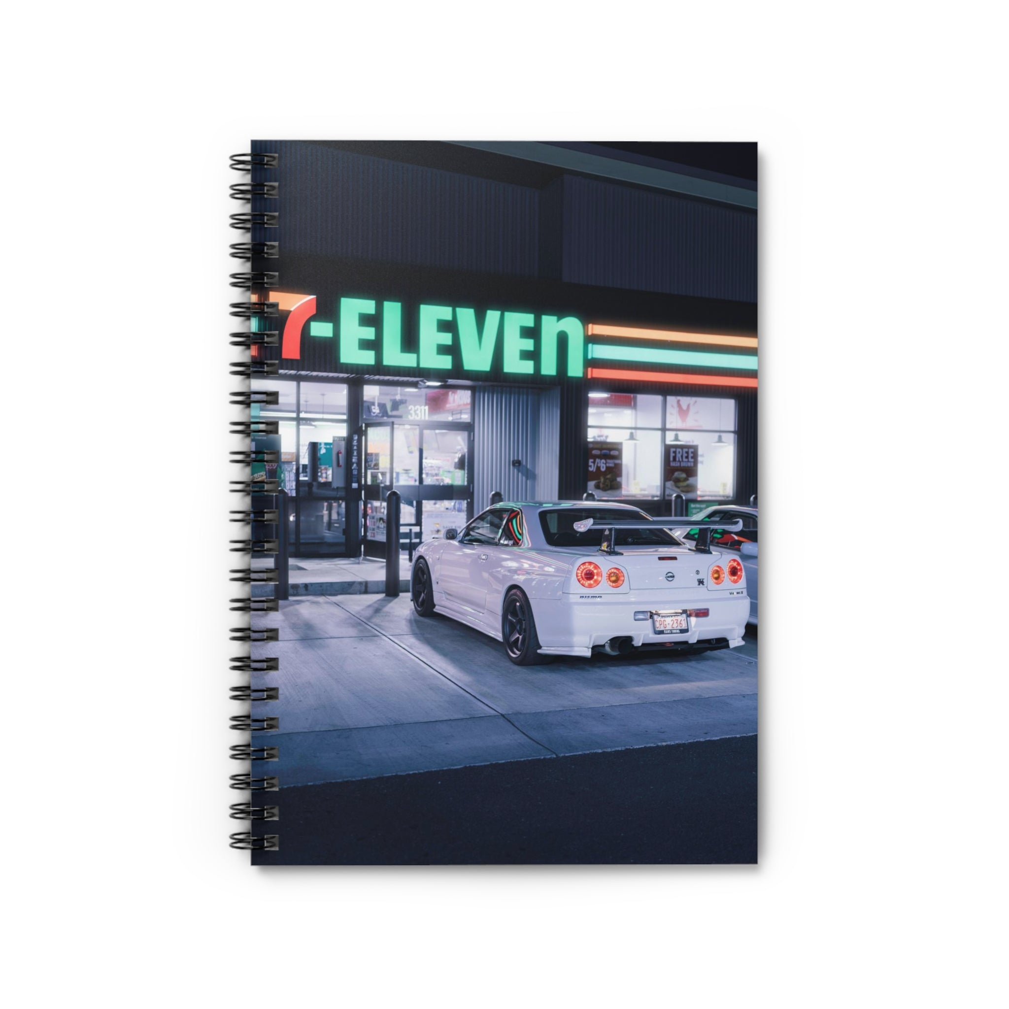 Nissan GTR R34 Automotive Spiral Notebook #010 - Throttle Designs