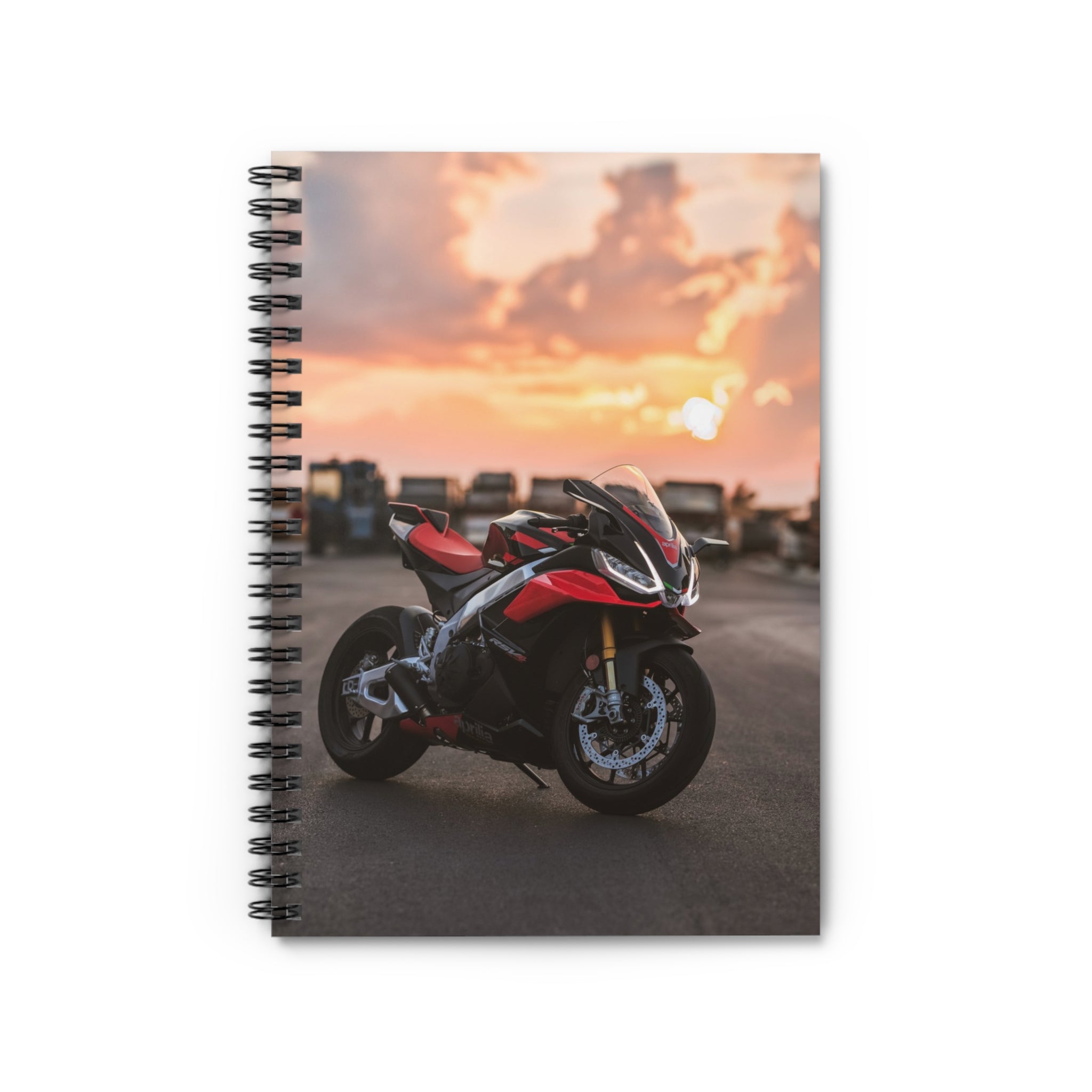 Aprilia RSV4 1100 Factory Motorcycle Spiral Notebook #029 - Throttle Designs