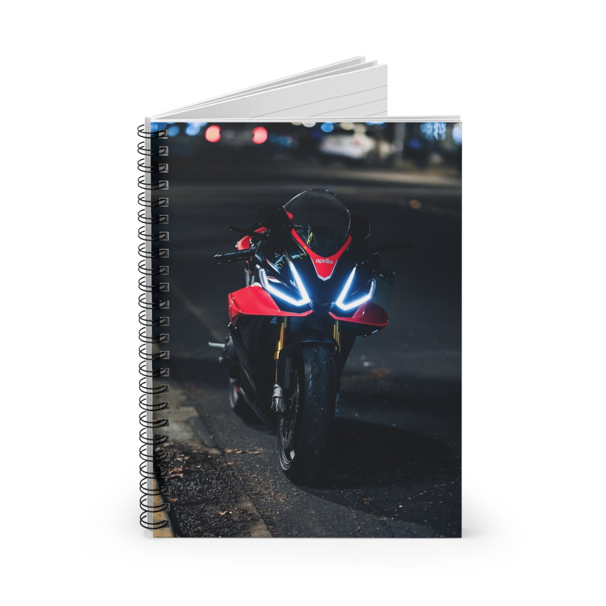 Aprilia RSV4 1100 Factory Motorcycle Spiral Notebook #013 - Throttle Designs