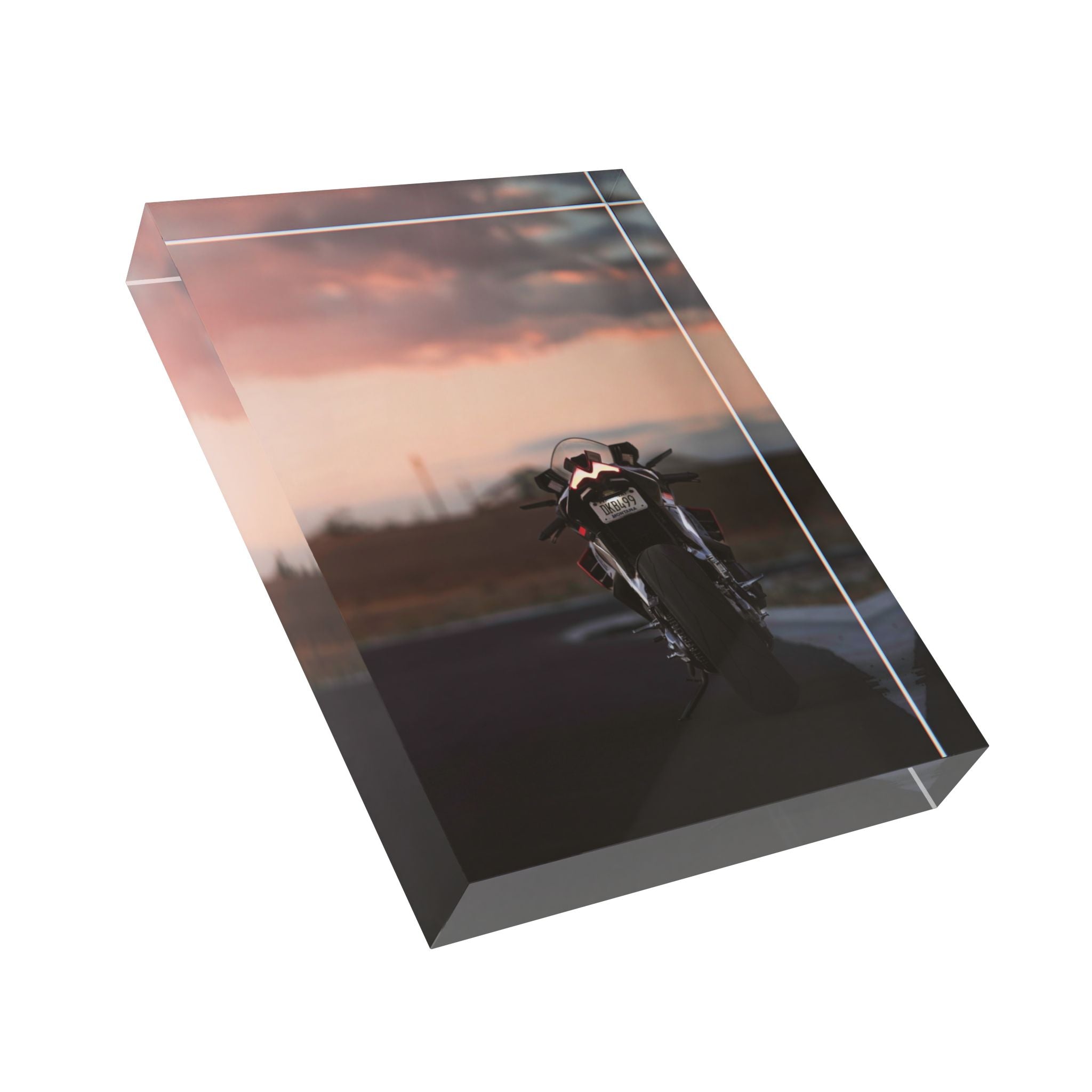 Aprilia RSV4 Motorcycle Acrylic Photo Block #006 - Throttle Designs