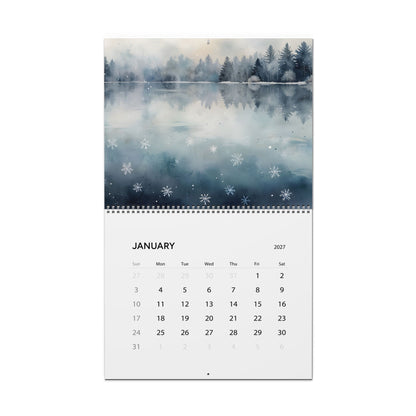 2027 Watercolor Artwork Wall Calendar – Colorful Artistic Designs & Dreamy Painted Art Collection