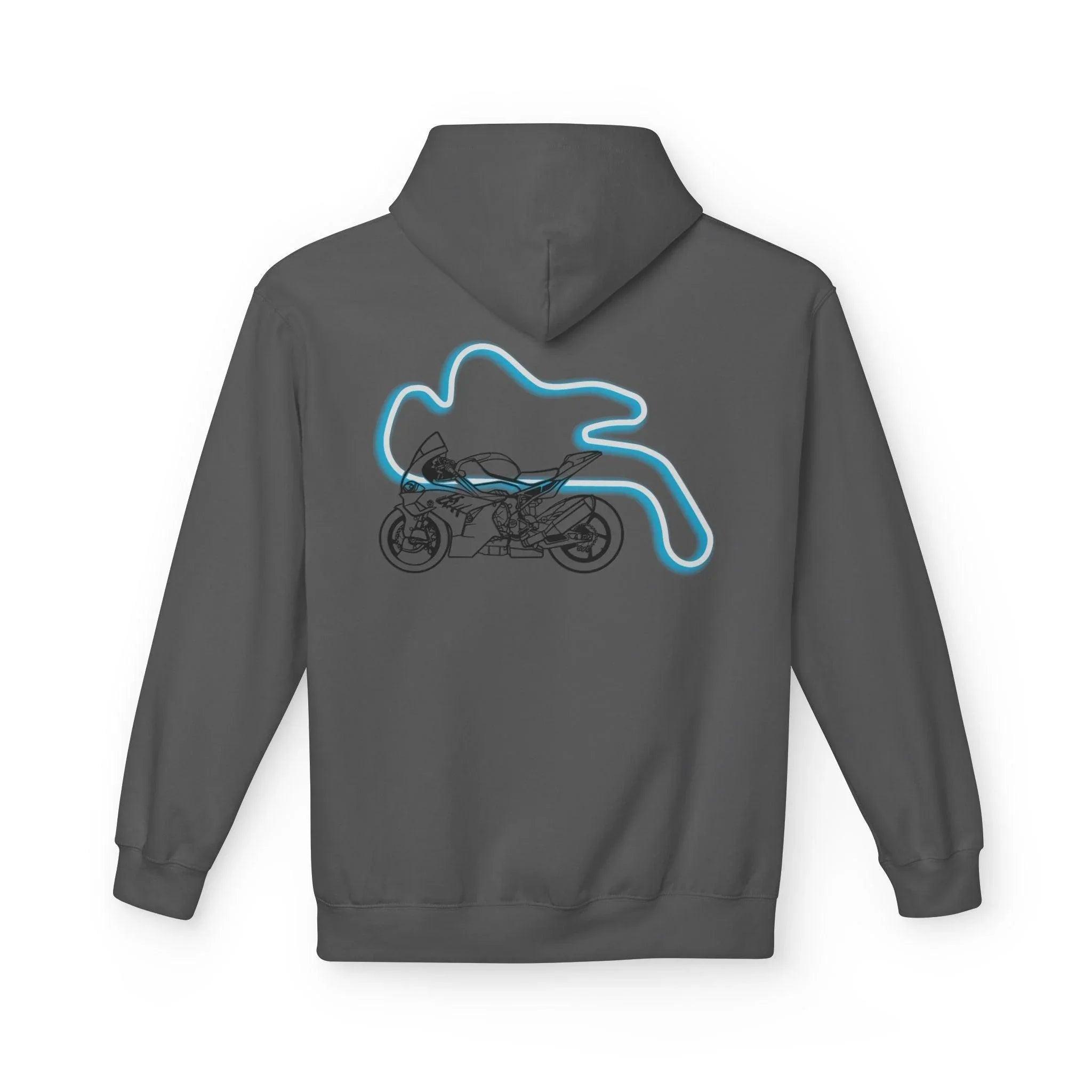BMW Inspired M1000RR Fleece Hoodie Comfort and Style for Motorsport Enthusiasts