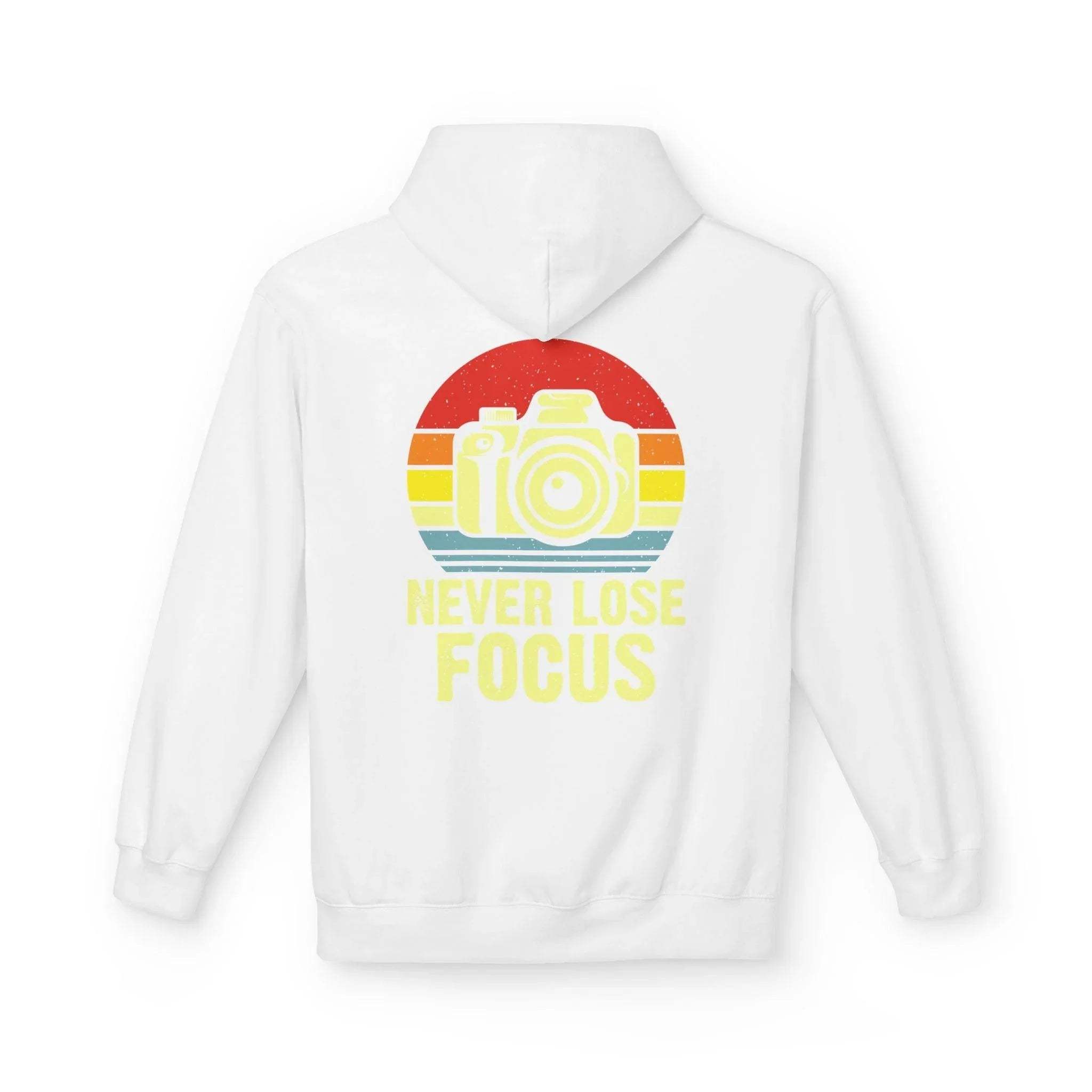 Ultimate Comfort Hoodie for Photographers: "Stay Focused" Fleece Design