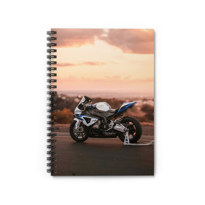 BMW S1000RR HP4 Motorcycle Spiral Notebook #009 - Throttle Designs