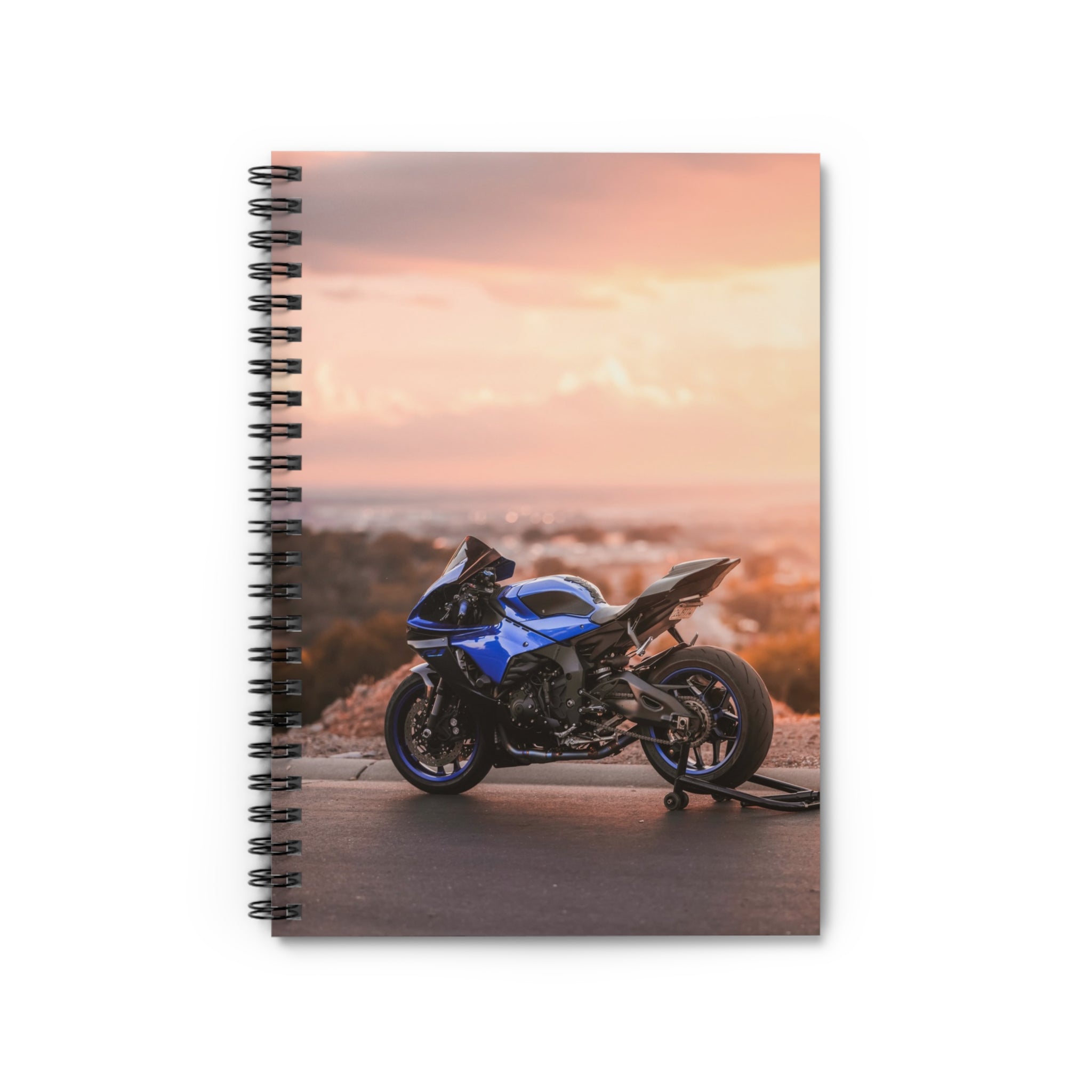 Yamaha R1 Motorcycle Spiral Notebook #029 - Throttle Designs