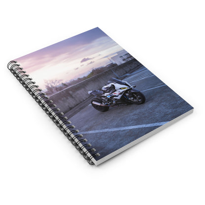 BMW S1000RR Drag Spec Motorcycle Spiral Notebook #005 - Throttle Designs