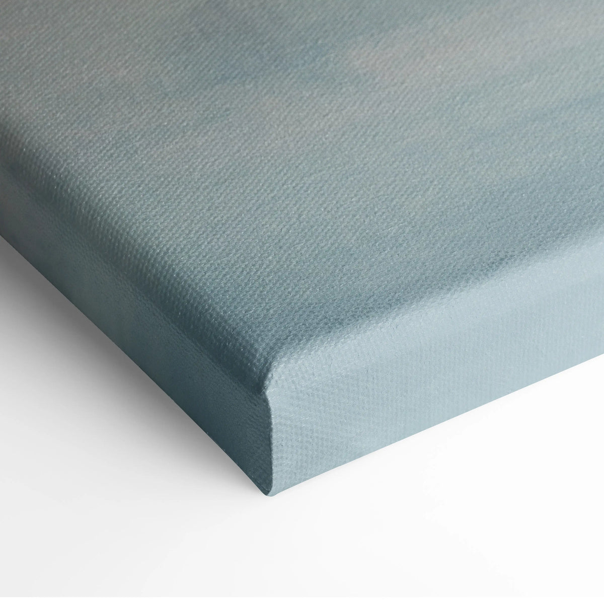 Teal lotus exige inspired canvas art with textured woven surface and slightly raised edges for luxury wall decor