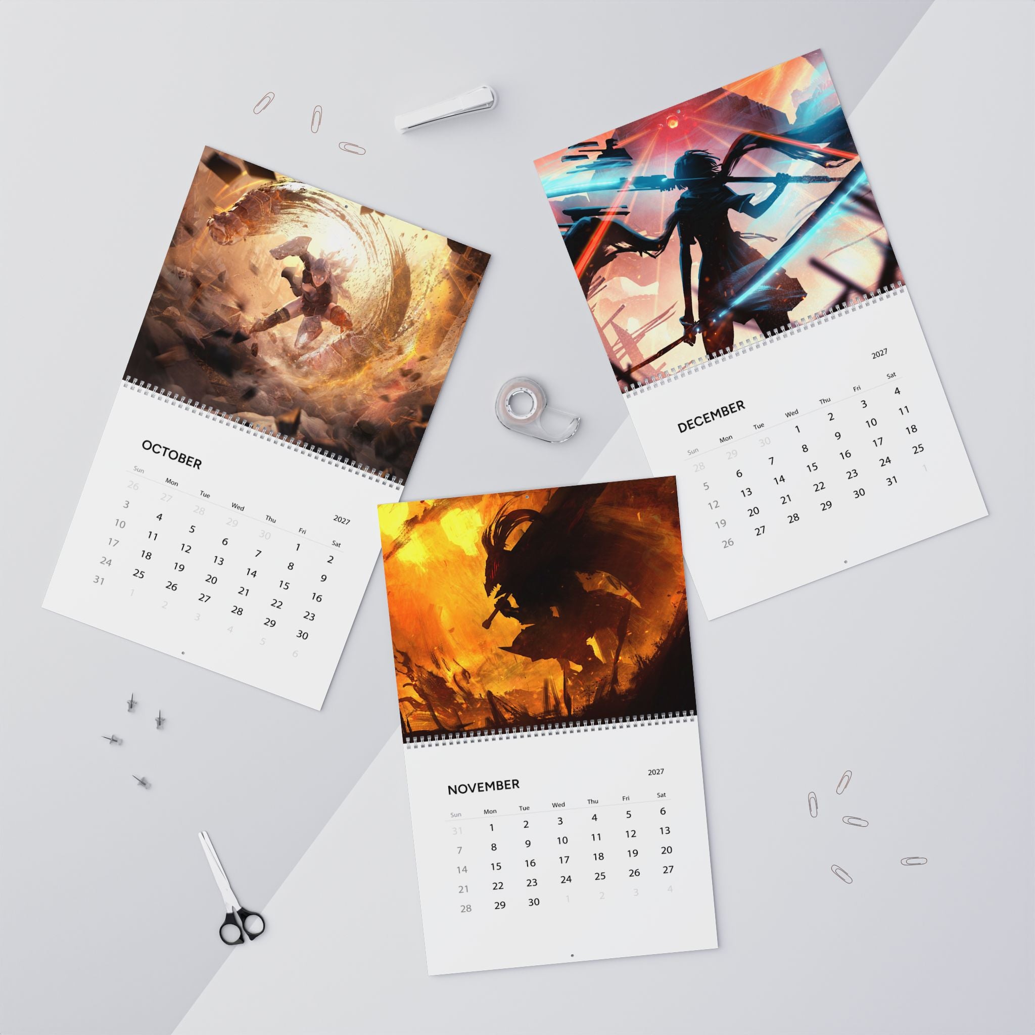 2027 Fantasy Art Calendar – Imaginative Characters, Magical Realms & Dream World Artwork