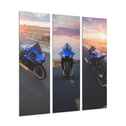 Yamaha R1 3-Piece Acrylic Wall Art #001 for Motorcycle Lovers