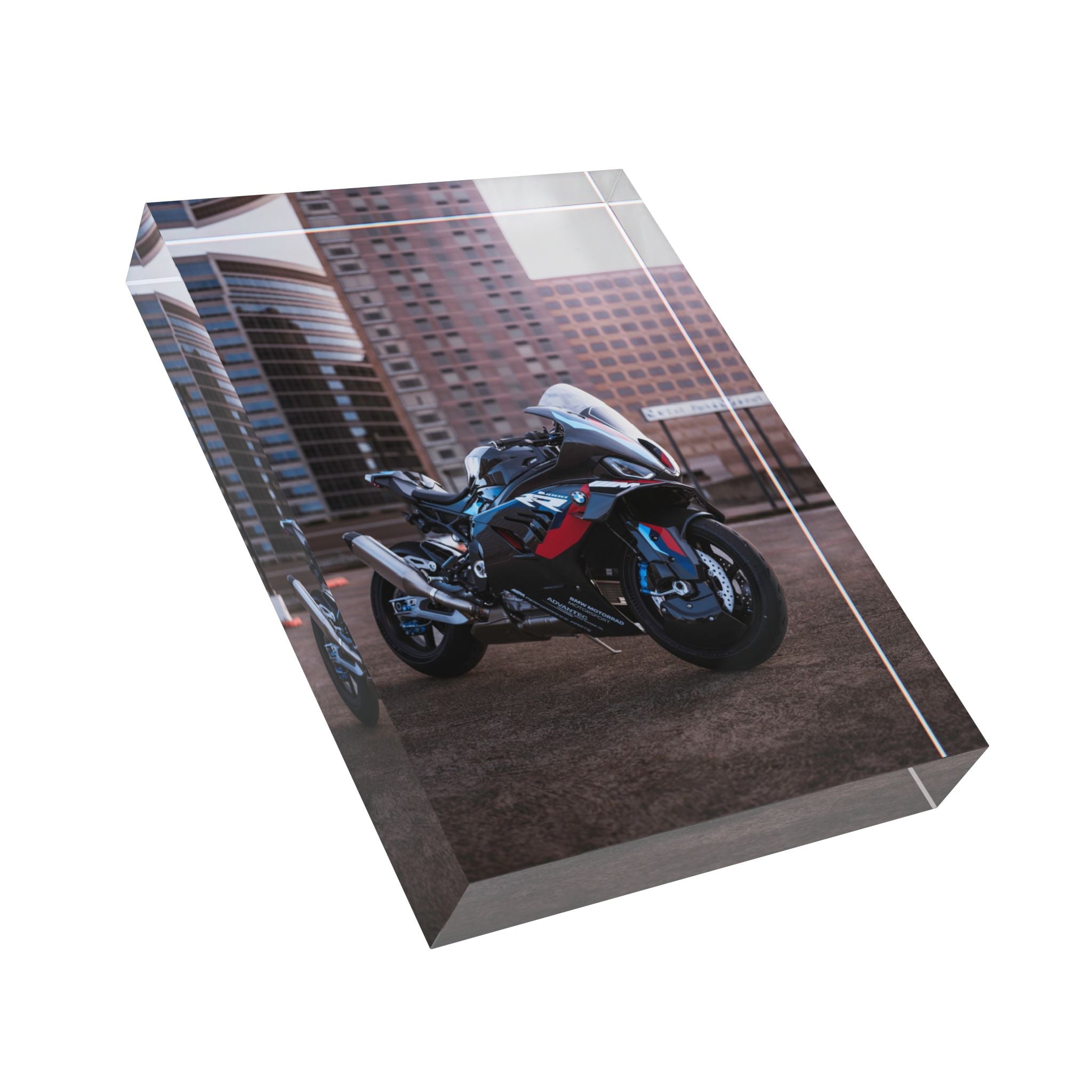 BMW M1000RR Motorcycle Acrylic Photo Block #009 - Throttle Designs