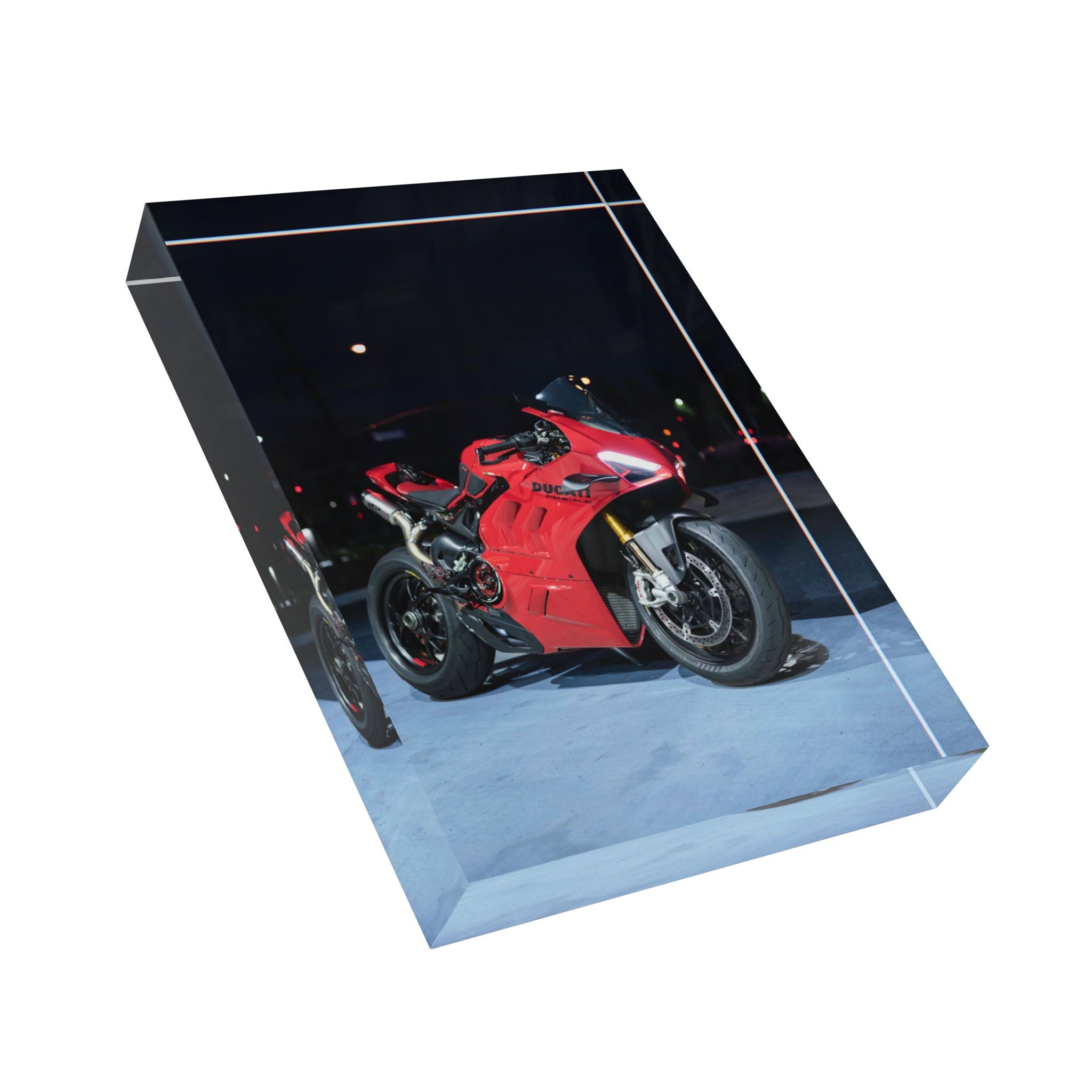 Ducati V4S Motorcycle Acrylic Photo Block #006 - Throttle Designs