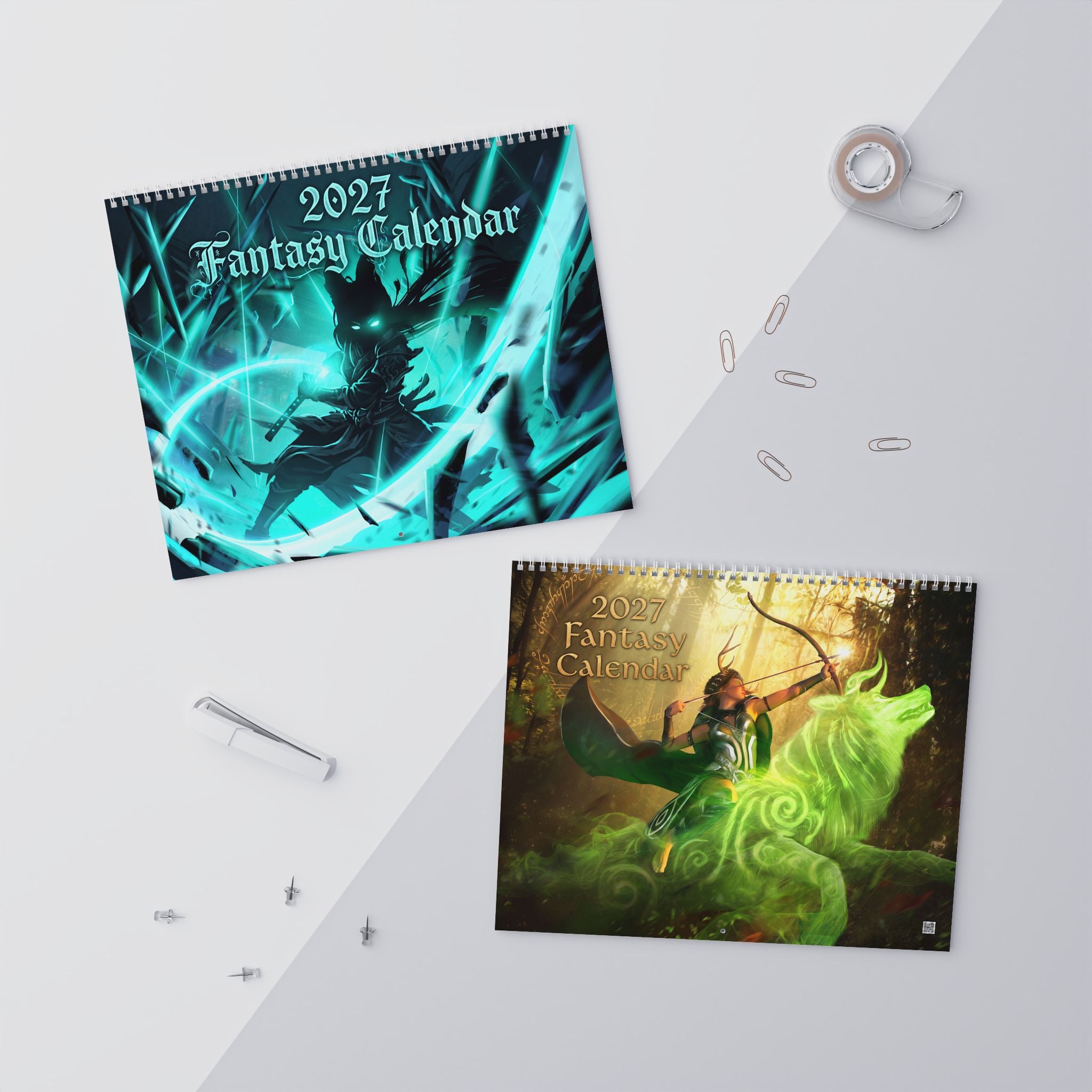 2027 Fantasy Illustration Wall Calendar – Epic Characters, Mystical Scenes & Fantasy Worlds