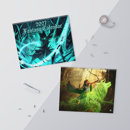 2027 Fantasy Illustration Wall Calendar – Epic Characters, Mystical Scenes & Fantasy Worlds