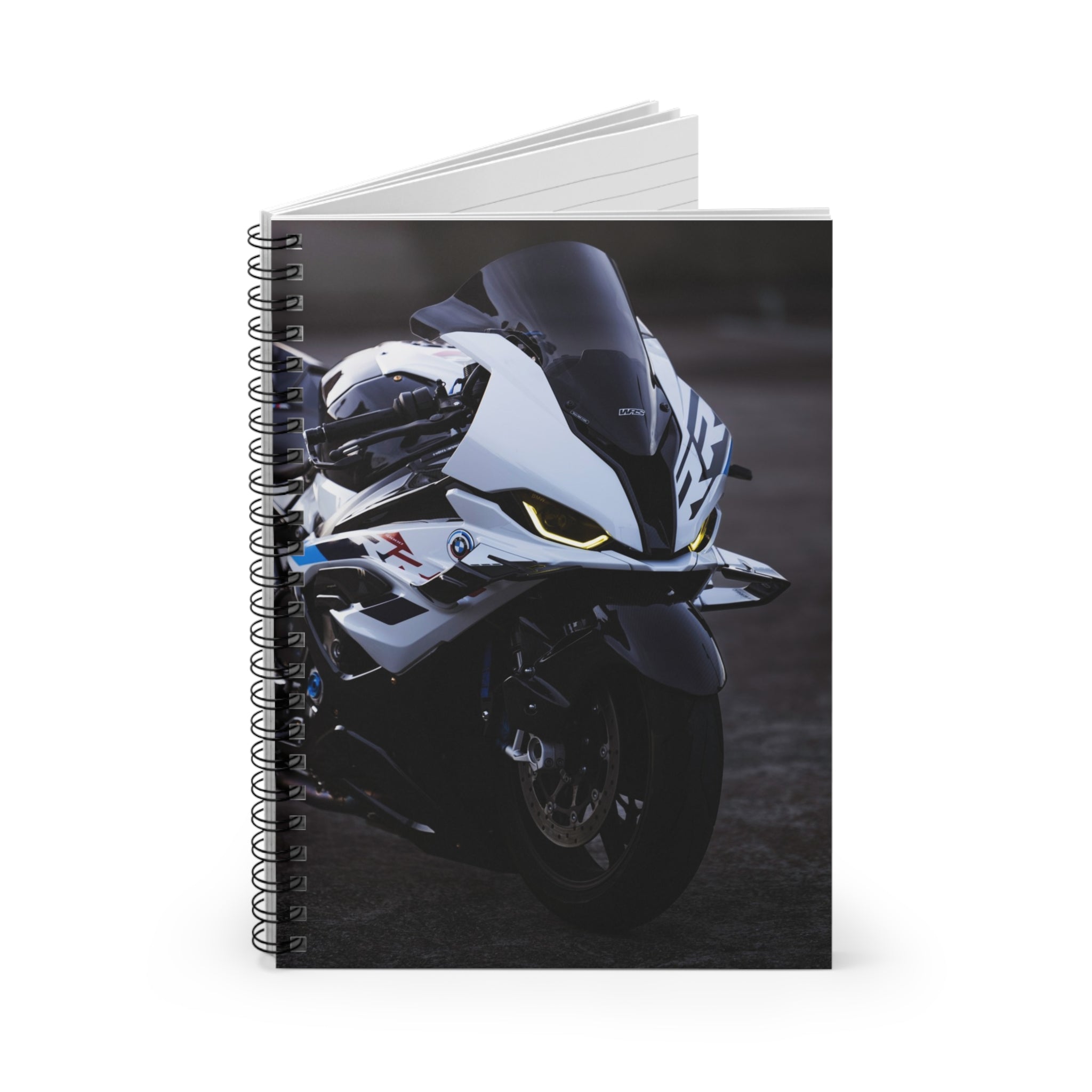 BMW S1000RR Drag Spec Motorcycle Spiral Notebook #014 - Throttle Designs