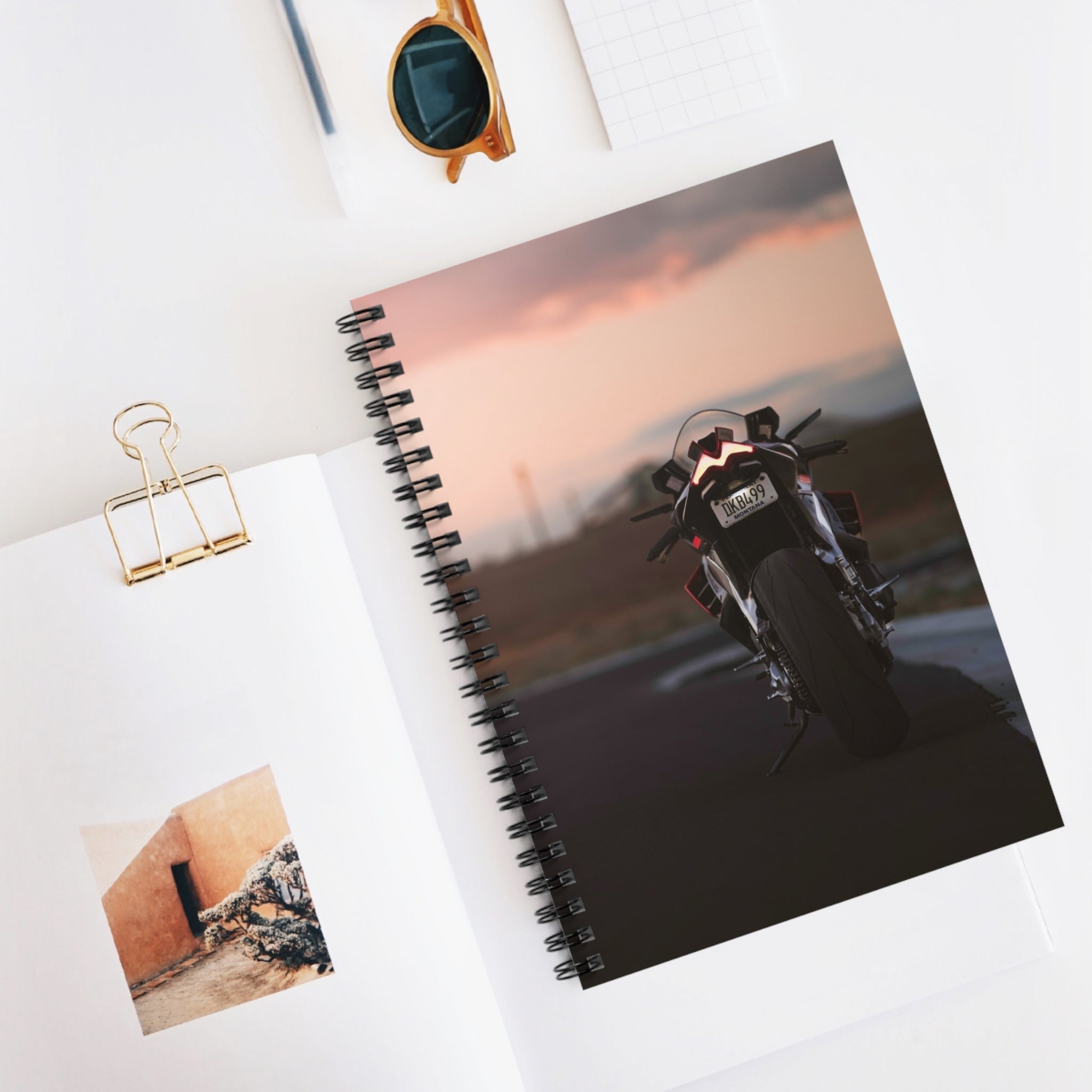 Aprilia RSV4 1100 Factory Motorcycle Spiral Notebook #009 - Throttle Designs