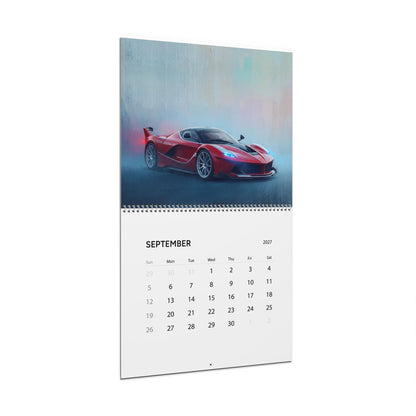 2027 Super Cars Artwork Calendar | Luxury Supercar Wall Calendar