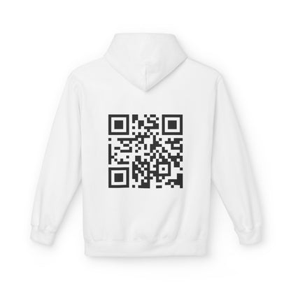 "Your Car Is Slow" QR Code Hoodie - Humor for Car Lovers & Bikers - Throttle Designs