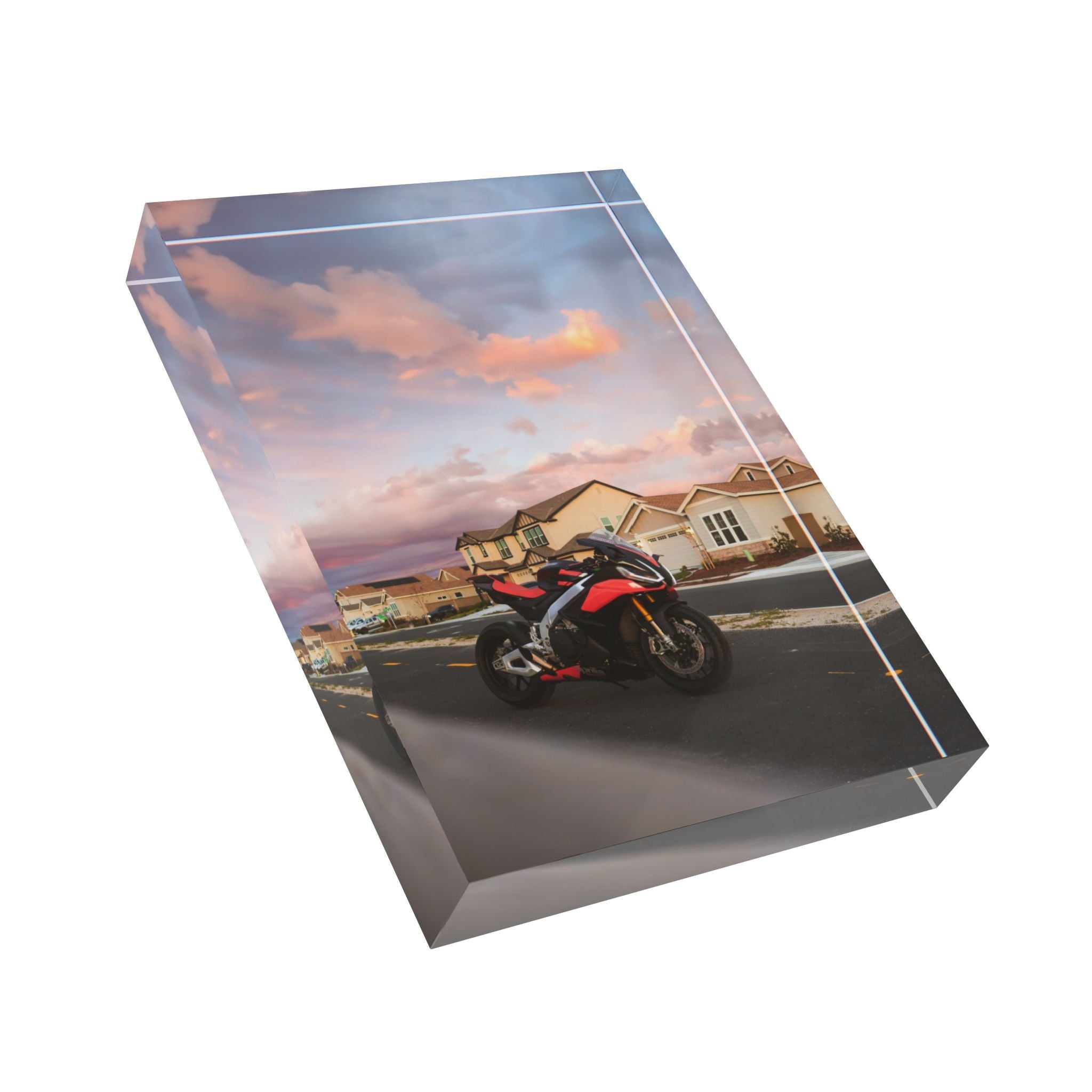 Aprilia RSV4 Motorcycle Acrylic Photo Block #012 - Throttle Designs